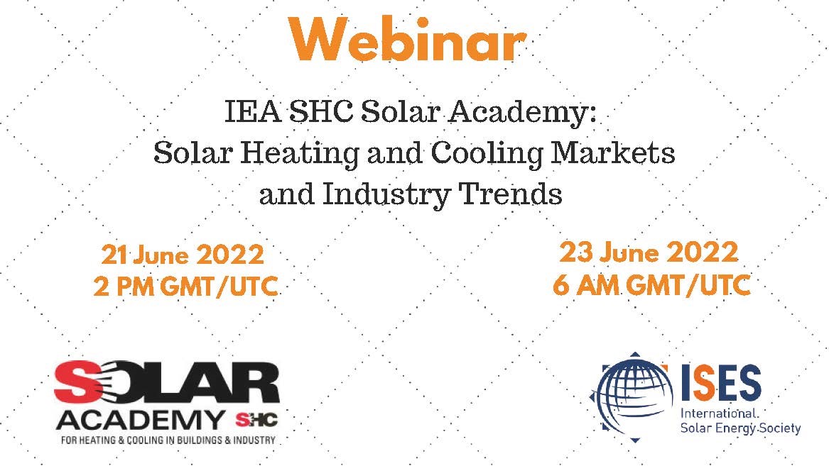 Webinar: Solar Heating and Cooling Markets and Industry Trends